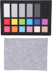 Colour Correction Card, 18 Color Calibration and Video Chip Chart, White Balance and Color Calibration Charts with Storage Bag for Digital Photography