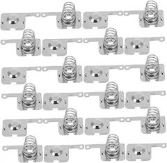 STOBAZA 10pcs Battery Spring Zinc Plated Tension Springs for Positive and Negative Connections Battery Holders and Electronics Repairs