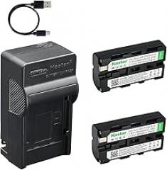 Kastar 2-Pack Battery and AC & USB-C Charger, Compatible with edelkrone HeadONE, HeadPLUS v2, JibONE v2, GVM GT-60D GT-80WD GT-120WD, Konova P1 P160CM P180CM, VS-80CC,Pan Head Slider