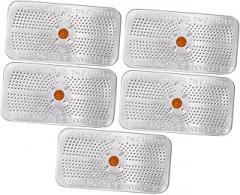 5pcs Color Indicating Silica Gel Desiccant Canisters Moisture Absorbers for Safes Cameras Tool Boxes and Electronics Reusable with Orange to Indicator