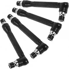 L-shaped Double-ended Socket Screwdriver Wrench Set, 4pcs Metal Right Angle Socket Wrenches for Home Repair and Electronics Maintenance