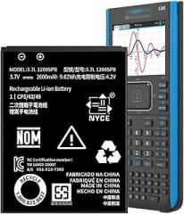 TI-84 Plus CE Battery for Texas Instruments,𝗨𝗽𝗴𝗿𝗮𝗱𝗲𝗱 High Capacity 0 Cycle,P11P35-11-N01 Battery,Part No 3.7L1200SPB 3.7V TI-Nspire CX II TI-Nspire CX II CAS
