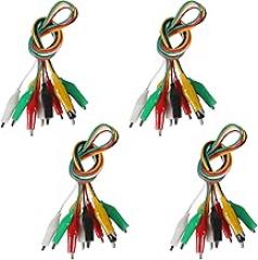 UMLIFE 40PCS Alligator Clips Electrical 5-Color 20.5inch Test Leads with Alligator Clips, Stamping Jumper Wires for Electric Circuit Connection, DIY School Experiments