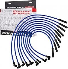 10.5mm High Performance Spark Plug Wires Set Replacement for SBC HEI BBC Chevy 350 383 454 Electronic