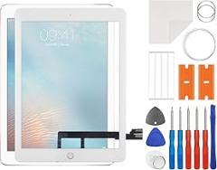 New White Touch Screen Digitizer Replacement for iPad pro 9.7 A1673 A1674 A1675 with OCA Adhesive Repair Tools Kit-No LCD Screen