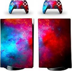 for PS5 Skin Disc Edition Anime Console and Controller Vinyl Cover Skins Wraps for PS5 Disc Version 23816 Bubble Free (Color : 5)