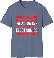 GENERIC The Finest Become Electronics Engineer, Unisex T-Shirt, Lightweight Fabric, Many Colors, Tear-Away Label, Softstyle Tee