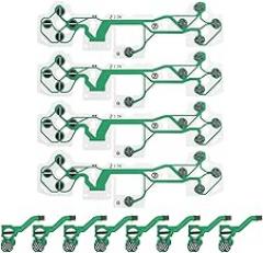 Create idea 4Pcs V1 Conductive Film Membrane Replacement Compatible with PS5 FPC Flexible Ribbon Cable Electronic Accessories Green