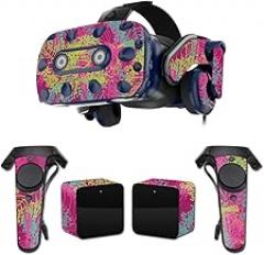 MightySkins Skin Compatible with HTC Vive Pro VR Headset - Magenta Summer | Protective, Durable, and Unique Vinyl Decal wrap Cover | Easy to Apply, Remove, and Change Styles | Made in The USA