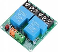 MECCANIXITY DC 5V 2 Channel Relay Module High or Low Level Trigger for Electronics Industrial Home Automation