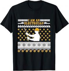 Official Christmas Electrician Art I'm In Love With Electronic Christmas Tee T-Shirt