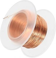 9% Pure Soft Copper Wire 24 Gauge 130 Feet for Jewelry Making, Electronics, and Gardening DIY Projects – Flexible Crafting Wire for Beading and Electroculture Applications