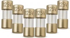 5A (5 Amp) Mini Glass Fuses, F5AL Micro Fuses 3.6 x 10mm (0.14 x 0.39 inches), 125V Fast-Blow, Fast Acting Replacement for Christmas Lights, String Lights, Electronics, Appliances, 6 Pack