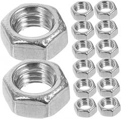 ABOOFAN 180pcs Stainless Steel Hexagon Nuts Precision-Made Fasteners for Machinery and Electronics High Strength Hardware Nuts for Construction and Automotive Use