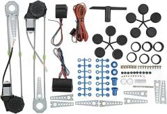 Acouto Power Window Conversion Kit for 2 Door Pickup Truck Van SUV 12V Electric Power Window Roll Up Lifter Switch Conversion Kit Automotive Replacement Accessories