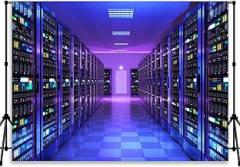 Computer Data Background Sci-fi Electronic Photo Backdrop Computer Room Corridor Backdrop for Photography Adult Photo Booth Video Shoot Studio Props Banner 7x5 YUNBDJ522