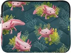 Cute Axolotls Laptop Sleeves Laptop Pouch 13 Inch Portable Electronic Device Cover