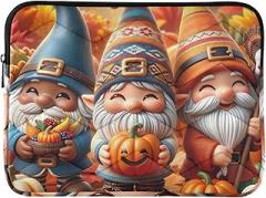 Autumn Gnomes Pumpkins Yellow Laptop Sleeves Laptop Sleeves 13 Inch Portable Electronic Device Cover