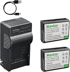 Kastar 1-Pack Battery and AC & USB-C Charger, Compatible with Canon LP-E10, EOS Rebel T3, T5, T6, T7, T100, 1100D, 1200D, 1300D, 1500D, 2000D, 3000D, Kiss X50, X70, X80, X90 Cameras