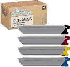 Compatible CLT K659S Toner Cartridge Replacement for Samsung CLT-K659 CLT-K659S,for Samsung CLX-864OND CLX-8650ND Printer Combo Pack