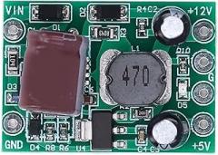 DC Module Adjustable Voltage Regulator 2 Way Power Supply Converter Board High Efficiency for DIY Electronics Projects PCB Material