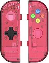 Translucent NS Joycon Handheld Controller Housing with D-Pad Button DIY Replacement Shell Case Compatible with Nintendo Switch Joy-Con (L/R) Without Electronics