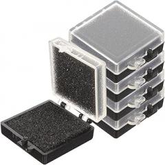 Healifty Anti-Static Chip Case Electronic Component Organizer Box with Transparent Lid and Black Base Compact 1.37X1.37X0.59In Storage for Electronics Parts
