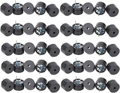Versatile 16ohm AC Buzzer for Electronics with 50 Pcs Passive Buzzer, Ideal for Sound Effects and Alarms