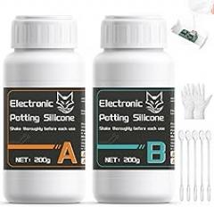 400ml Potting Compound for Electronics, Silicone Conformal Coating, Insulating, Moisture-Proof, Dustproof, Conformal Coating for Protecting Electronic Components (Transparent)