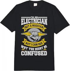 Electrician Electrical Technician Electrician Magician Electrical Repairman Electronics Tech Comfort Colors Adult Heavyweight T-Shirt