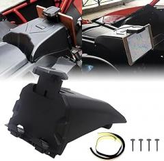 Maverick X3 Electronic Device Tablet Holder with Storage Box Compatible with Can Am Maverick X3 Models 2017-2021 Smartphone Navigation Stand Bracket Integrated Storage Organizer Tray