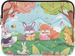 Cute Animals Reading Books Laptop Case Laptop Cover 14 Inch Portable Electronic Device Cover