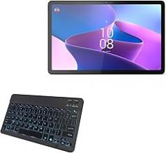 BoxWave Keyboard Compatible with Lenovo Tab P11 Pro Gen 2 - SlimKeys Bluetooth Keyboard - with Backlight, Portable Slim LED 7 Colors - Jet Black