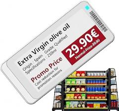 Electronic Shelf Label - 6.5x7x4cm Bluetoth Smart Supermarket Screen, Wireless Magnetic Electric Smart Control Signages | Electronic Shelf Labels Tag Holders for Restaurant Indoor Outdoor Librar