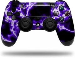 WraptorSkinz Skin compatible with Sony PS4 Dualshock Controller PlayStation 4 Original Slim and Pro Electrify Purple (CONTROLLER NOT INCLUDED)