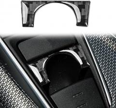 Car Gear Shift Panel Electronic Parking Brake Button Sticker Compatible with Toyota Camry 2018 2019 2020 2021 2022 2023 2024 Carbon Fiber Accessories Black