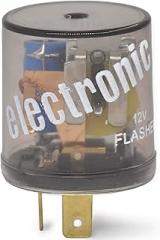 0061 2 Prongs Turn Signal Flasher Relay - Round - 2 Pin 12V Electronic Blinker Relay for Incandescent Standard Bulbs Halogen Lamp 1 PCS