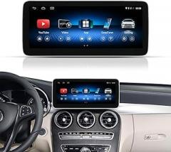 Android System Car Touchscreen Wireless CarPlay Android Auto for Mercedes Benz C Class W205 2015-2018 Year with NTG5.0, Car Stereo Multimedia Radio Receiver. DSP, Bluetooth, NO Linux,