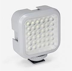 Xshine Compact Led Light Xshine Compact Rechargeable Led Camera Light with Hotshoe Mount, Silver (XSHN3E008)