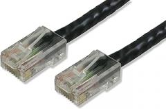 CAT6-10-BK 10-Feet Patch Cable without Boots, Black, 5-Pack