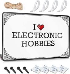 Titos Bar Sign I Love Electronic Hobbies Tin Sign Funny Husband Gifts Tin Bar Signs (Color : Colour, Size : 20X30CM)