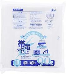 Household Japan SD94 Trash Bags, Antistatic Plastic Bags, Commercial Use, Sold by Cases, Pack of 10 x 20, Translucent, 3.8 gal (90 L)