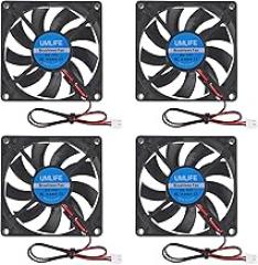 4PCS DC Coolng Fan 80x80x15mm 80mm 12V Dual Ball Bearing Brushless Case Cooler Fans for 3D Printer PC CPU Computer Case Fan Cooler