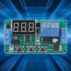 Timer Relay, DC 5V/12V Single Channel Timer Control Switch Relay Module Cycle Adjustable, Replacement Household Furnace Electronic Relays (12VDC)