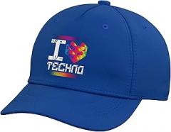 SteMi Techno Apparel I Love Techno Electronic Music Rave Festival Raver Adjustable Baseball Hat
