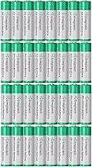 Enegitech AA Lithium Battery, Double A Non-Rechargeable Battery 1.5V 3000mAh Long-lasing Li-Iron Battery for Blink Security Camera Flashlight Solar Lights Remote Control System 32 Pack