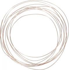 2pcs Bare Copper Wire Conductive Heating Accessories for Crafts Electronics Wire Weaving DIY Jewelry Making Resistant Oxidation Protection