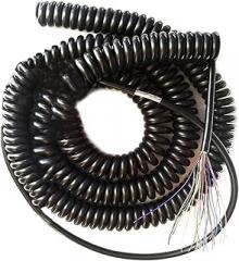 core spring wire,telescopic cable,19 Core 0.15mm Square Cable Wire CNC Machine Spiral Shielded Cable Electronic Handwheel Extensible Wire(Color:5 meters 19core 0.15mm2) ( Color : 5 meters 19c(Color:5