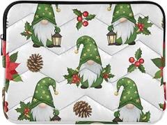 Cute Gnomes Green Hats Laptop Case Laptop Sleeve Portable Electronic Device Cover Medium