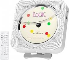 CD Player Portable | CD Player for Home, Office with HiFi Speakers Bluetooth | LED Screen FM Radio, USB/TF/AUX Support,Audiophiles